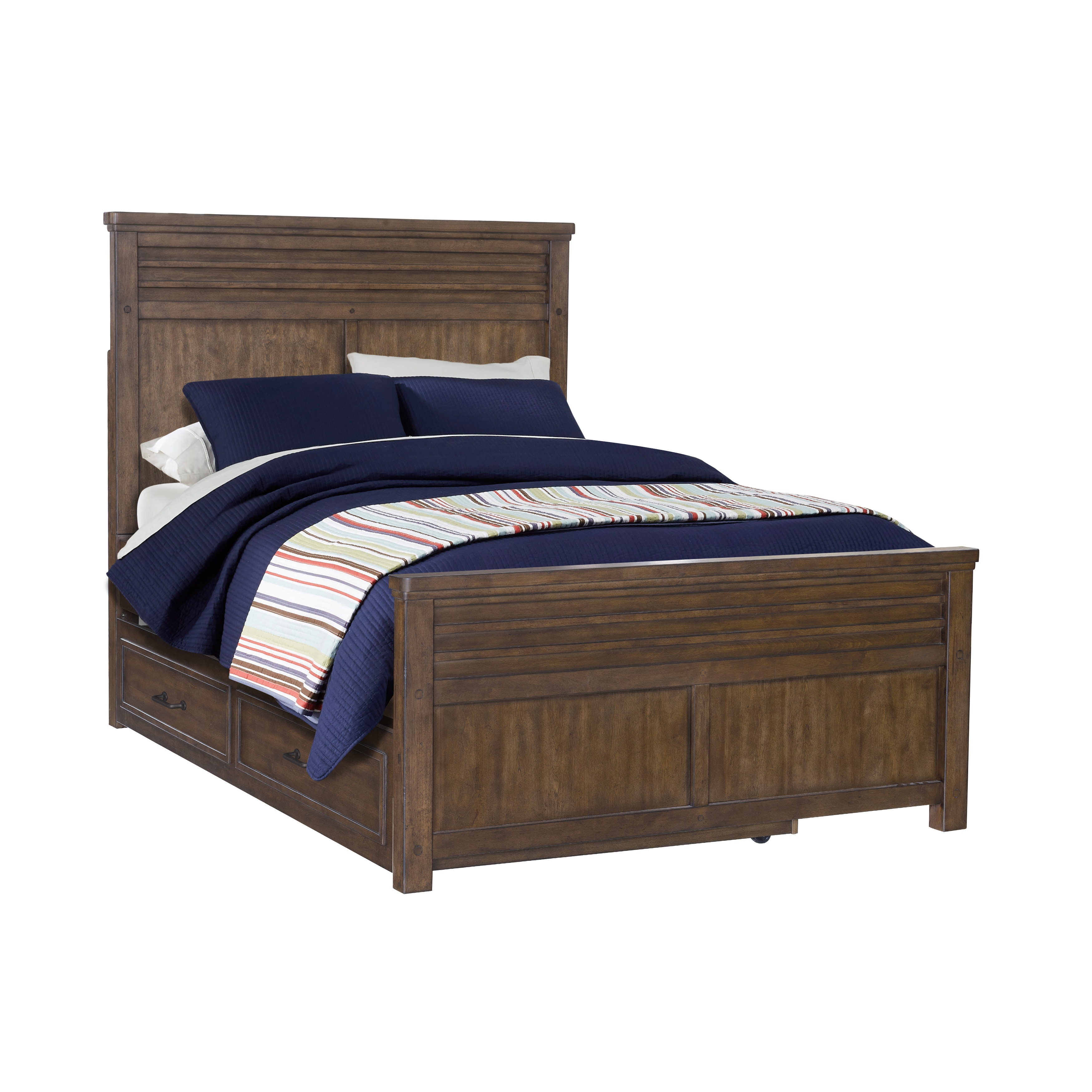 家具 Anneru single bed Picket House Annie Twin Platform Bed with Storage Trundle